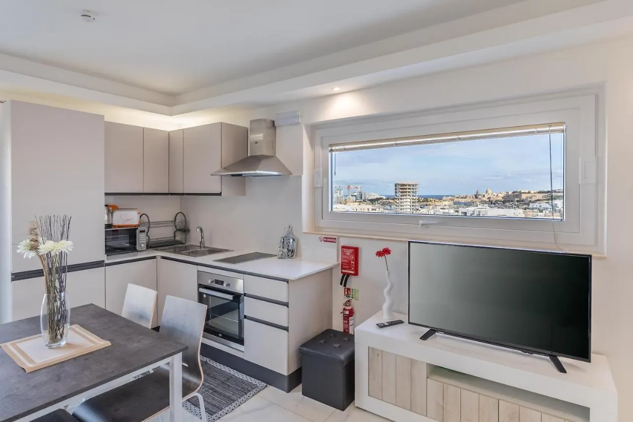 Terrace View-Stylish Two Bedrooms Fully Ac-Wifi Penthouse Msida